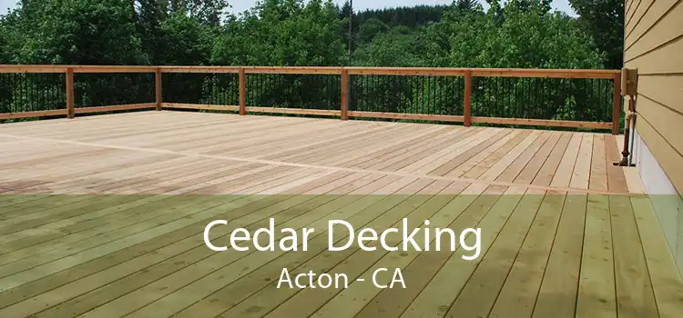 Cedar Decking Acton - CA
