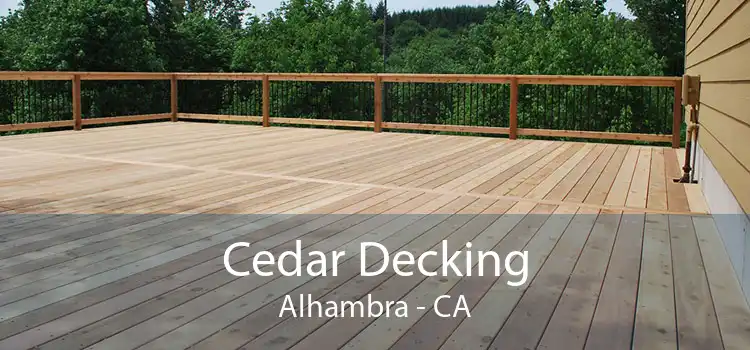 Cedar Decking Alhambra - CA