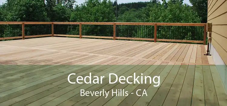 Cedar Decking Beverly Hills - CA