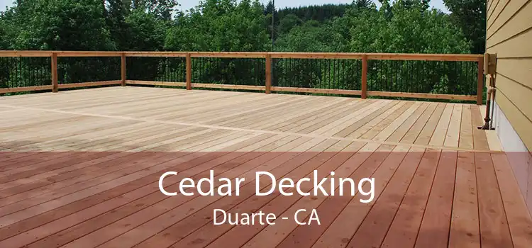 Cedar Decking Duarte - CA