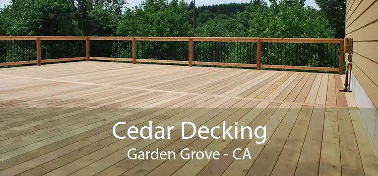 Cedar Decking Garden Grove - CA