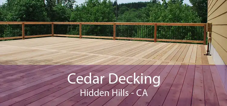 Cedar Decking Hidden Hills - CA