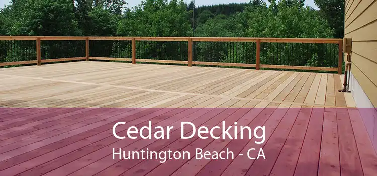 Cedar Decking Huntington Beach - CA