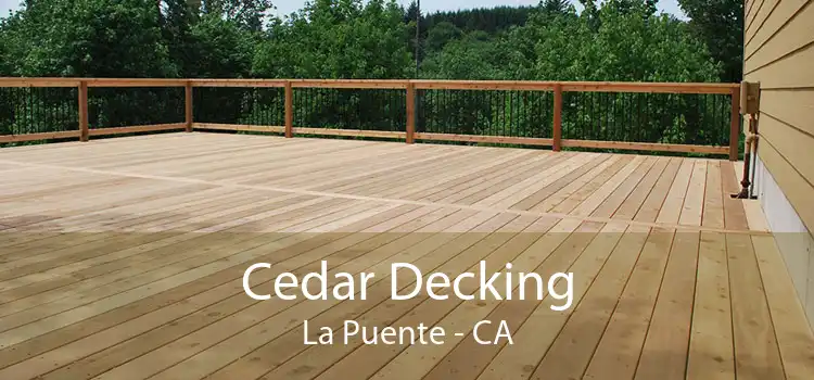 Cedar Decking La Puente - CA