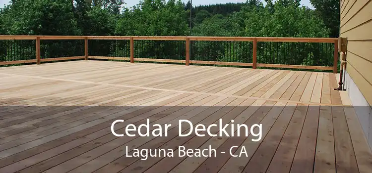 Cedar Decking Laguna Beach - CA