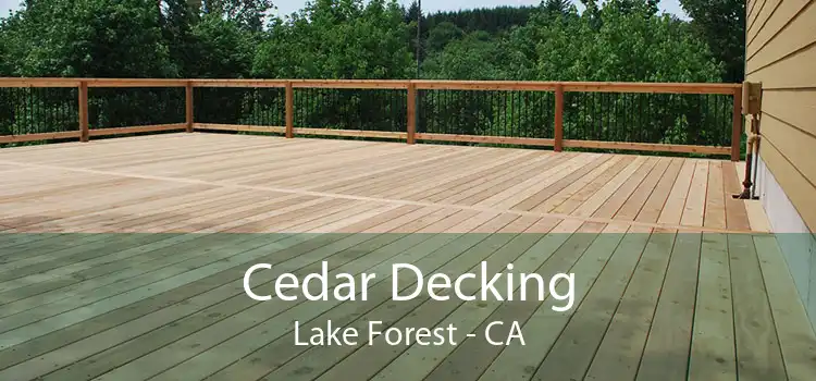 Cedar Decking Lake Forest - CA