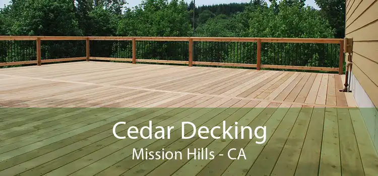 Cedar Decking Mission Hills - CA