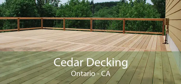 Cedar Decking Ontario - CA