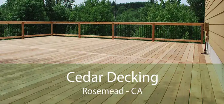 Cedar Decking Rosemead - CA