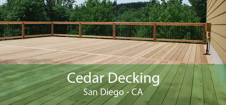 Cedar Decking San Diego - CA