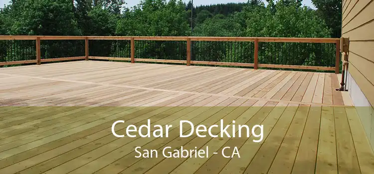 Cedar Decking San Gabriel - CA