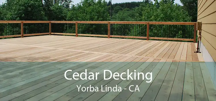 Cedar Decking Yorba Linda - CA