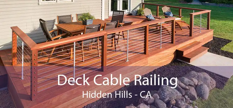 Deck Cable Railing Hidden Hills - CA