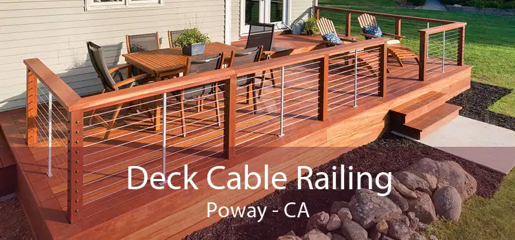 Deck Cable Railing Poway - CA