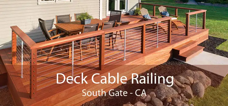 Deck Cable Railing South Gate - CA