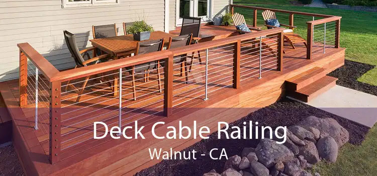 Deck Cable Railing Walnut - CA
