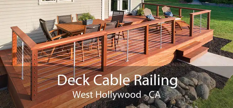 Deck Cable Railing West Hollywood - CA