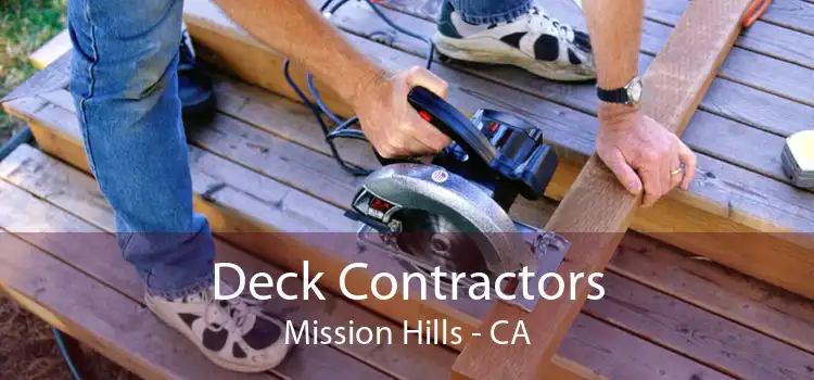 Deck Contractors Mission Hills - CA
