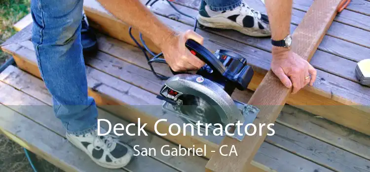 Deck Contractors San Gabriel - CA