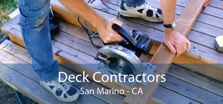 Deck Contractors San Marino - CA