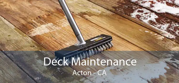 Deck Maintenance Acton - CA