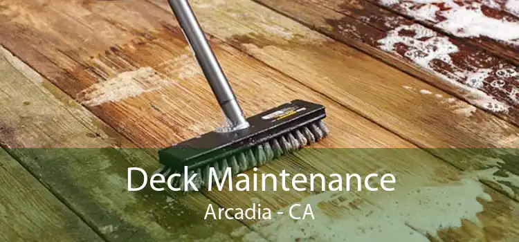 Deck Maintenance Arcadia - CA