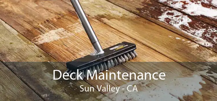 Deck Maintenance Sun Valley - CA