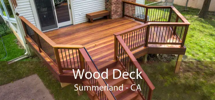 Wood Deck Summerland - CA